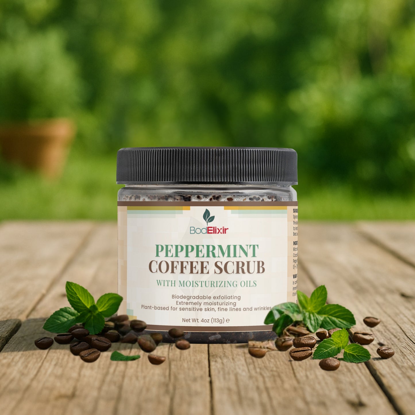 Peppermint Coffee Scrub