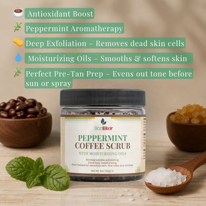 Peppermint Coffee Scrub